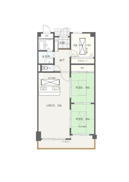 3LDK Apartment for Sale in Izumi City, Osaka - Beverly Hills Tsuruyamadai - Thumbnail 4