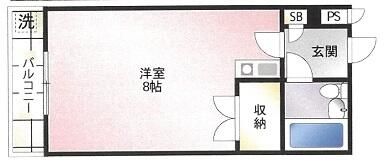 1R Apartment for Rent near Shirahagi Station, Sakai - Thumbnail 2