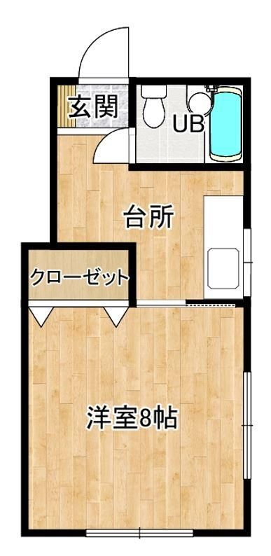 1K Apartment for Rent in Morioka, Iwate - 25,000 Yen - Thumbnail 3