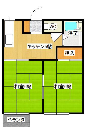 2K Apartment for Rent in Utsunomiya, Tochigi | 33.51 sqm - Thumbnail 2
