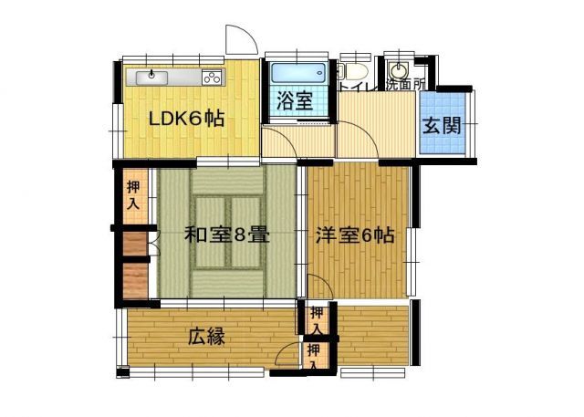Vacant 2DK House for Sale in Minami-Seki, Kumamoto - 1,000,000 JPY - Thumbnail 3