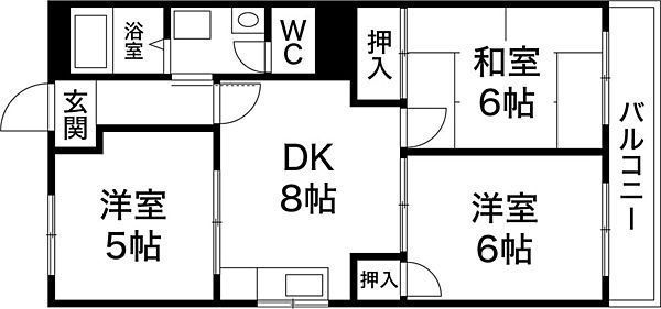 3DK Apartment for Sale in Matsubara, Osaka - Century Yamashige - Thumbnail 3