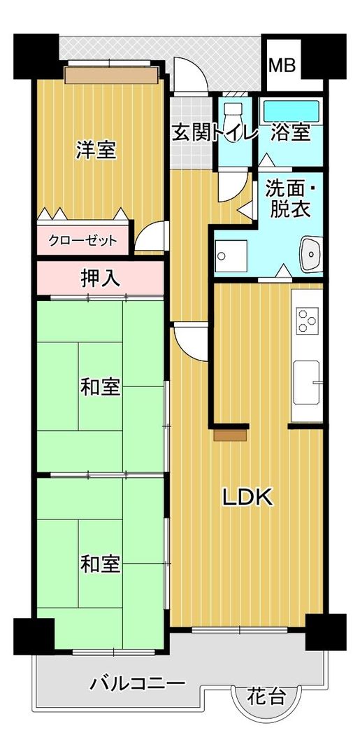 3LDK Apartment for Sale near Asashibashi Station, Osaka Minato - Thumbnail 3