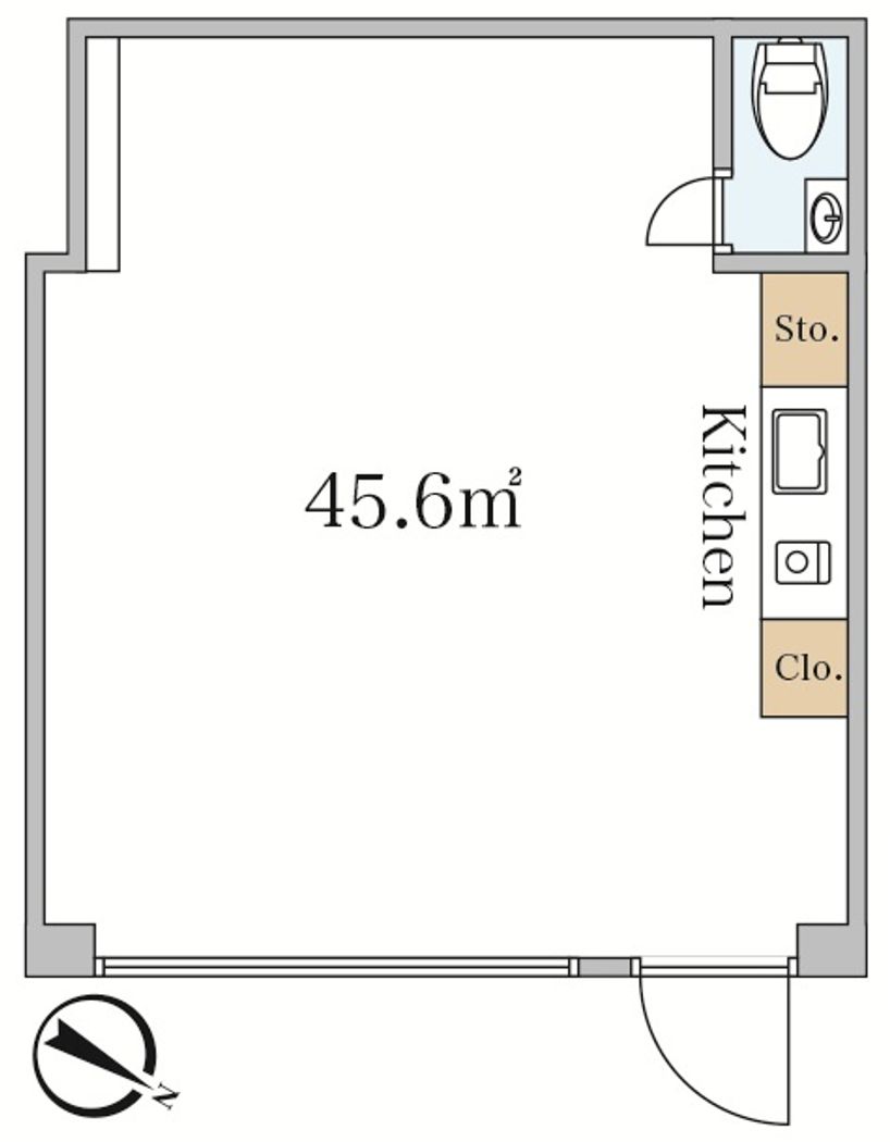 45.6m² Ground Floor Retail Apartment in Akasaka, Minato - Thumbnail 2