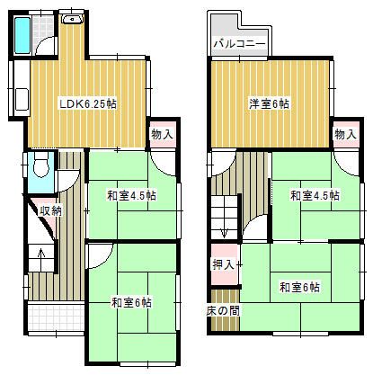 1978 3DK Wooden House for Sale in Sakai, Osaka - 79.84 sqm - Thumbnail 2