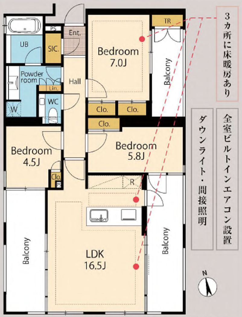 Royal Season Roppongi 501 - 3BR Apartment for Sale in Minato, Tokyo - Thumbnail 3