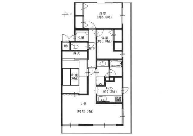 3LDK Apartment for Sale in Yamatokoriyama, Nara | 71.78 sqm - Thumbnail 4