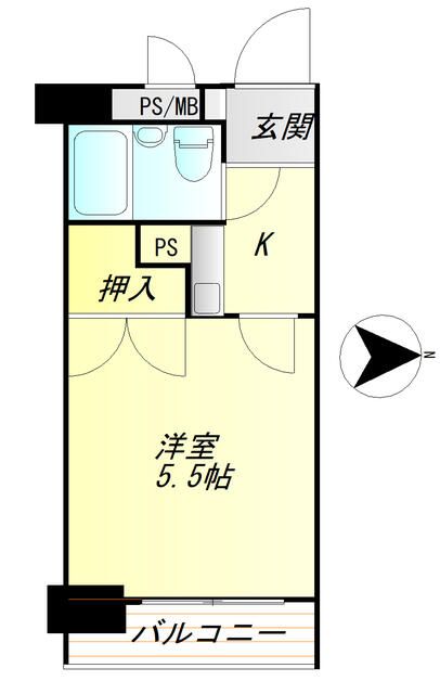 1K Apartment for Sale in Lions Mansion Nishi-Hachioji 3, Hachioji - Thumbnail 2