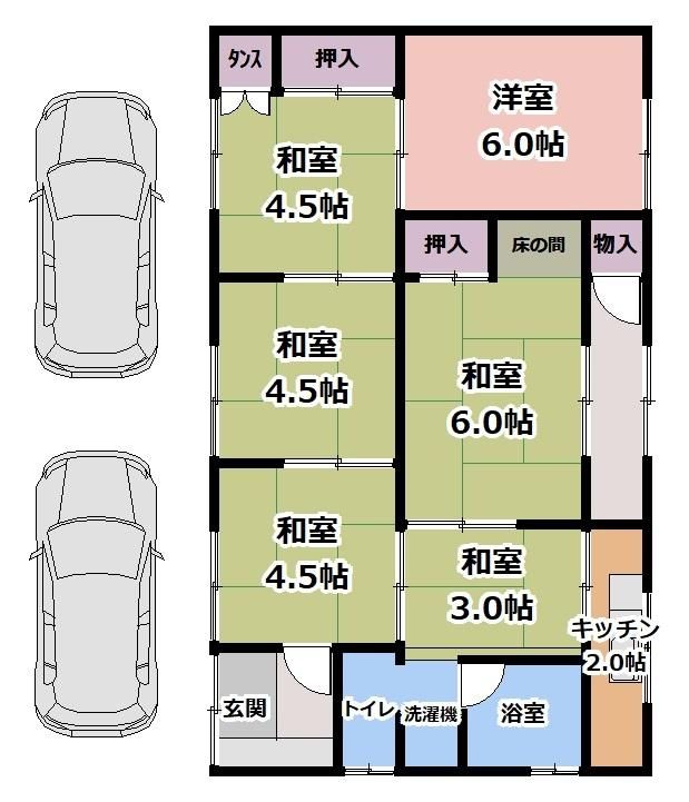 6K Rental House in Higashikagawa Kagawa - 10,000 JPY, DIY Allowed - Thumbnail 2