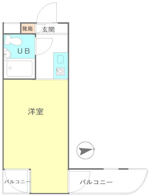 Corner 1R Apartment with Dual Balcony for Sale in Shinagawa, Tokyo - Thumbnail 4