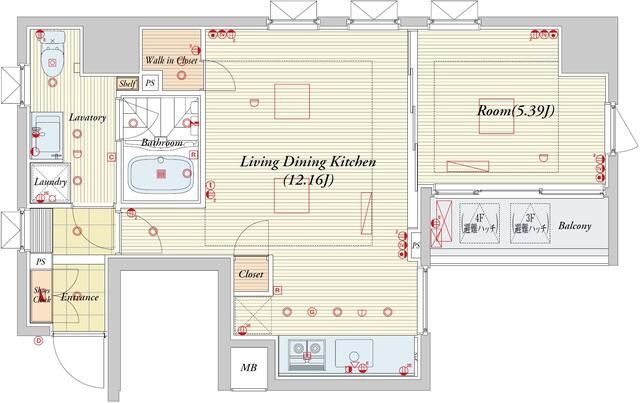 1LDK Apartment for Sale in Taito Ward, Tokyo - 40.96 sqm - Thumbnail 2