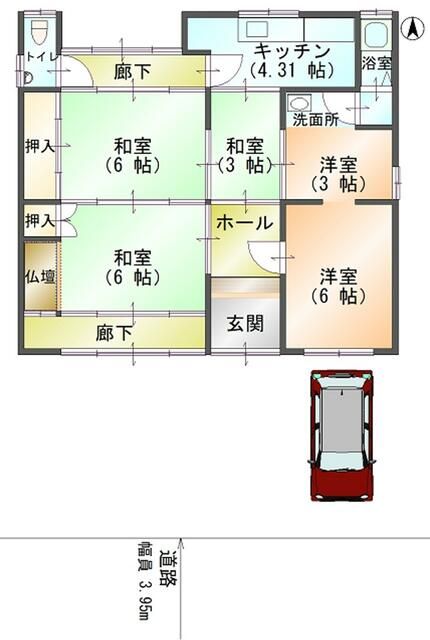 4DK Detached House for Sale in Yamatotakada, Nara - 300万円 - Main Image