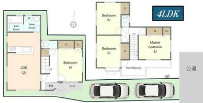 4LDK Detached House in Kawasaki-ku, Kanagawa - 94.19 sqm — Floorplan, Kawasaki, Kanagawa