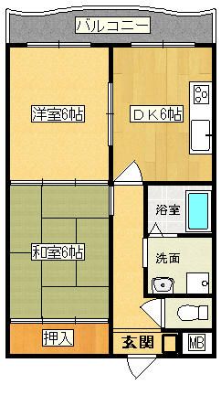 2DK Apartment for Rent in Sakai, Osaka - 50,000 Yen - Thumbnail 2