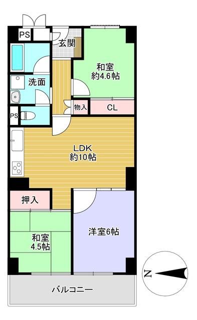 3LDK Apartment for Sale Near Unebi Goryomae Station, Kashihara - Thumbnail 2