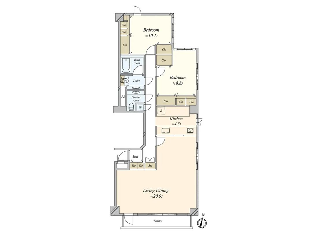 2LDK Apartment for Sale in Shibuya, Tokyo – 98.06m² - Thumbnail 2
