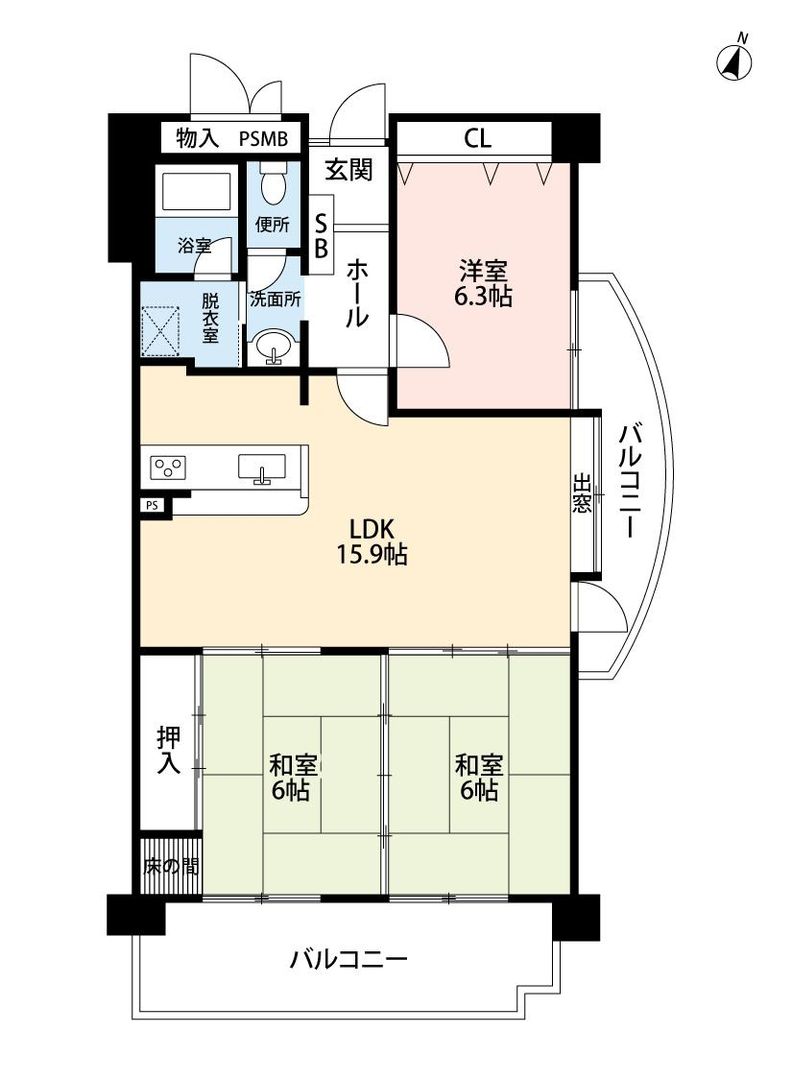 3LDK Apartment for Sale in Matsue City, Shimane - 77 sqm - Thumbnail 2