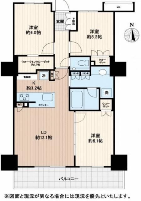 3LDK Apartment in Shinagawa, Tokyo | 72.24 sqm, 2019 Build - Thumbnail 2