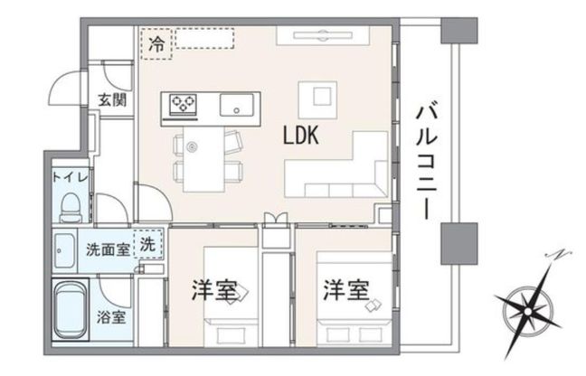 2LDK Apartment in Shibaura, Minato, Tokyo - Thumbnail 4