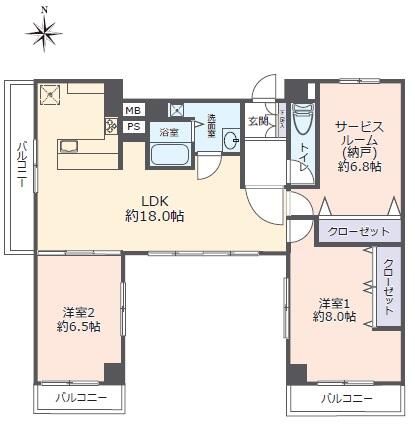 2SLDK Apartment for Sale in Higashi-Shinsaibashi, Osaka - Thumbnail 3