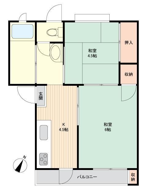 2K Apartment for Sale in Kurume, Fukuoka - 34.85sqm - Thumbnail 2