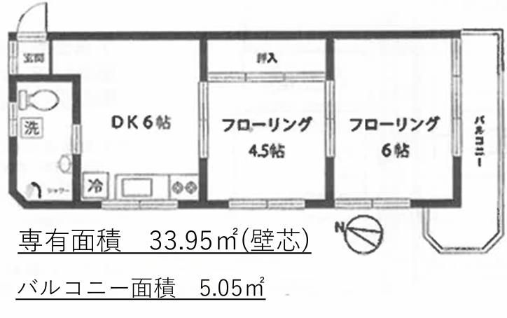 2DK Investment Apartment Near Higashi-Jujo Station, Tokyo - Thumbnail 2