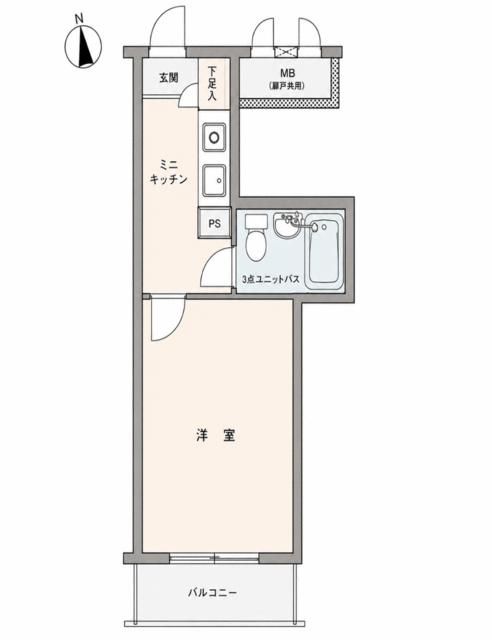 1K Apartment for Sale in Hannō, Saitama - 17.28 sqm - Thumbnail 2