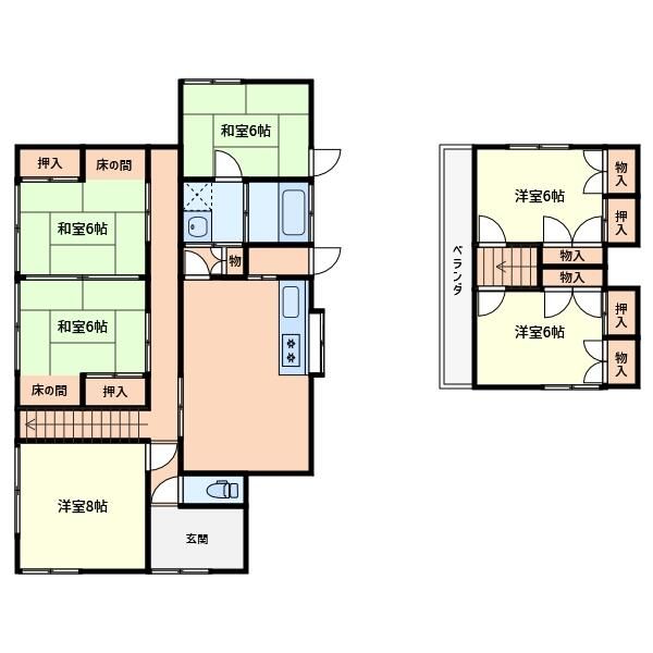 6LDK Detached House in Hitachinaka, Ibaraki - 102.12 sqm - Thumbnail 2