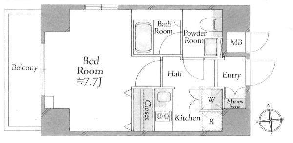 1K Apartment for Sale in Taito, Tokyo - Corner Unit, Dual Aspect - Thumbnail 4