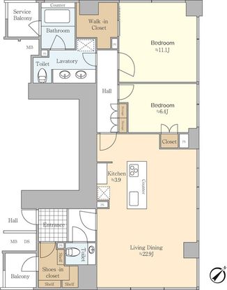 Luxury 2LDK Apartment in Roppongi, Minato-ku, Tokyo - Thumbnail 4