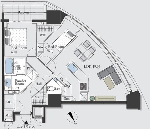 2LDK Apartment for Sale in Kita-Aoyama, Minato-ku, Tokyo - Thumbnail 4