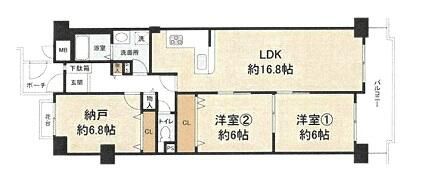 3LDK Apartment for Sale in Sakai, Osaka - 78.57 sqm - Thumbnail 2