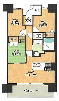 3LDK Apartment for Sale in Sakai, Osaka - 64.21m² - Thumbnail 2