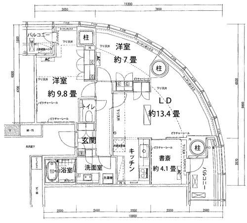 2LDK Apartment in Watervase Tower Residence, Chiyoda, Tokyo - Image 1