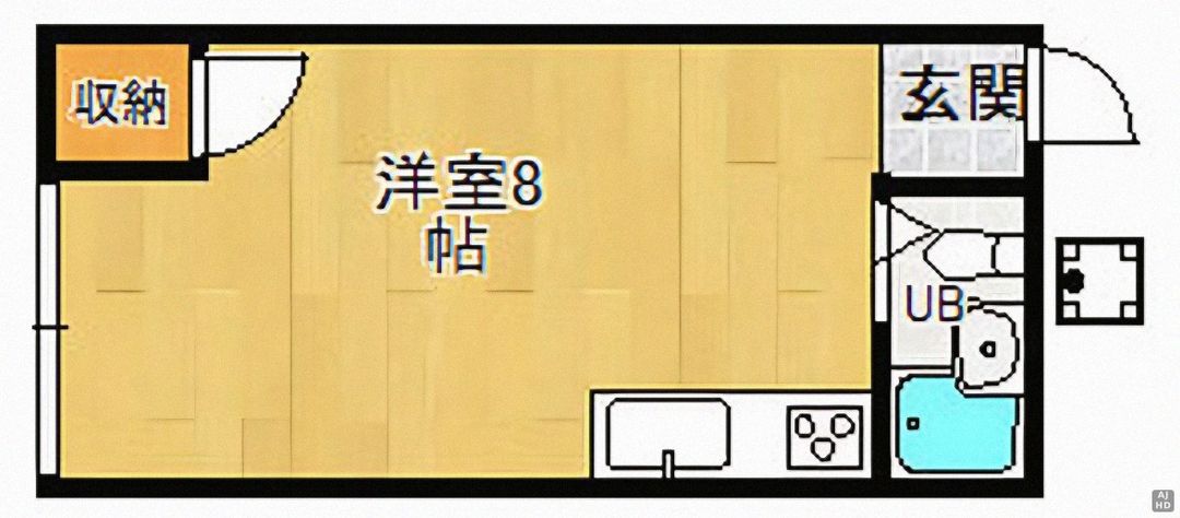 1R Apartment for Rent in Ikeda, Osaka - 28,000 Yen - Thumbnail 2