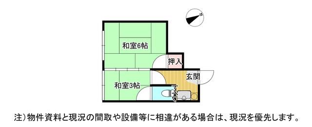 2K Apartment for Rent in Shizuoka City Aoi Ward - 20,000 Yen - Thumbnail 4