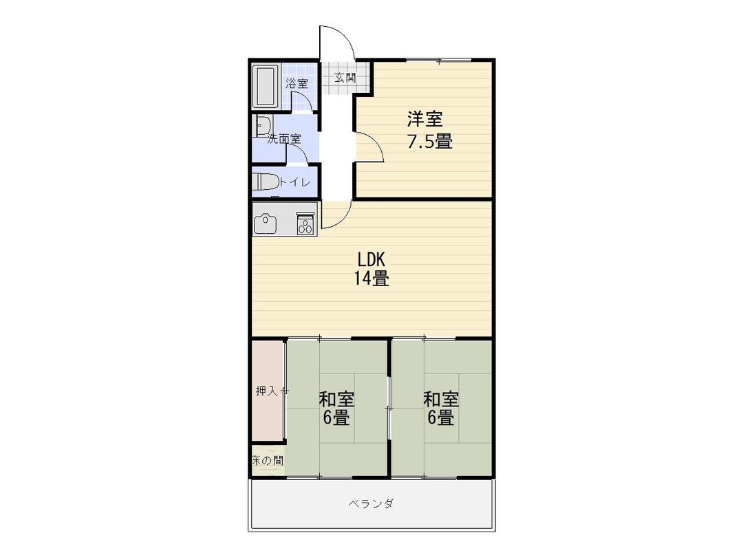 3LDK Apartment for Sale in Yonago, Tottori - Thumbnail 2