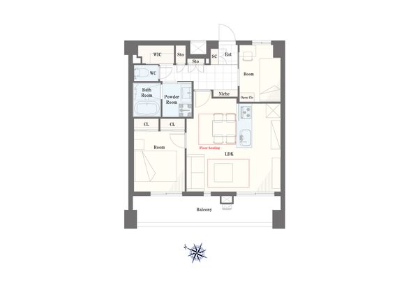 2BR Apartment in Shibuya, Tokyo - 55.71 m² - Thumbnail 4