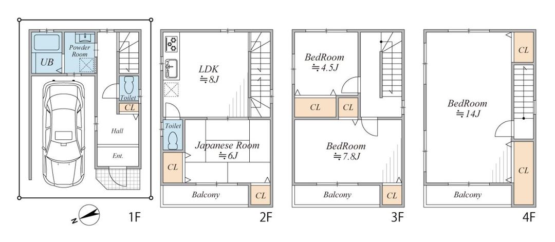 Renovated 4LDK House Near Tsutenkaku Tower, Osaka - Thumbnail 4