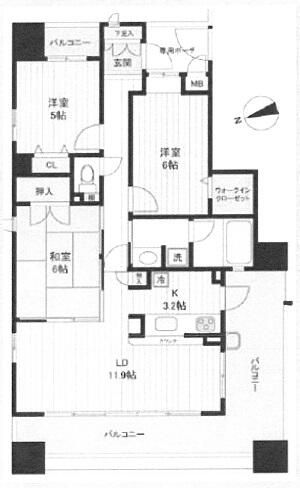 3LDK Apartment for Sale in Sakai, Osaka - Near Fukai Station - Thumbnail 3