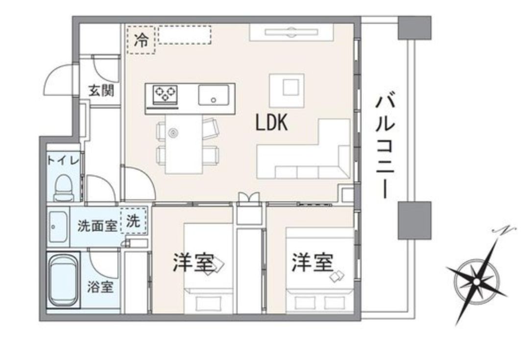 Renovated 2LDK Apartment for Sale in Minato, Tokyo - Thumbnail 2