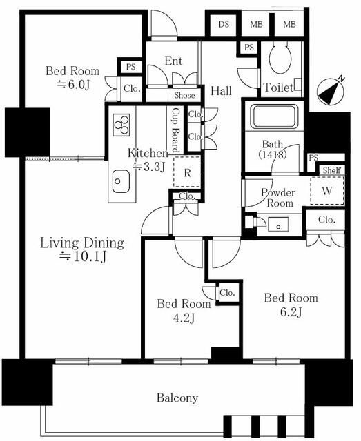 3LDK Condo for Sale in Tsukiji, Chuo Ward, Tokyo - Thumbnail 3