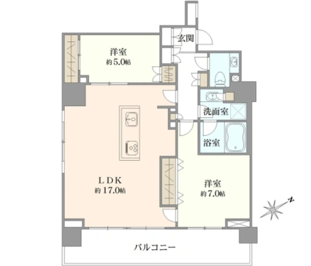 Wellith Roppongi 1704 - 2BR Apartment in Minato, Tokyo - Thumbnail 3