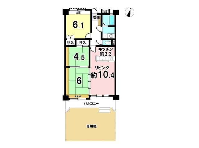 3LDK Apartment with Private Garden in Hashima, Gifu for Sale - Thumbnail 3