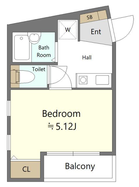 1K Apartment for Sale in Nakano, Tokyo - Verto Koenji 401 - Thumbnail 2