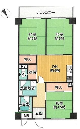 3DK Apartment for Sale in Sakai, Osaka - 52.59 sqm - Thumbnail 2