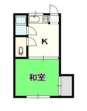 1K Apartment for Rent in Kochi City - 20,000 Yen - Thumbnail 3