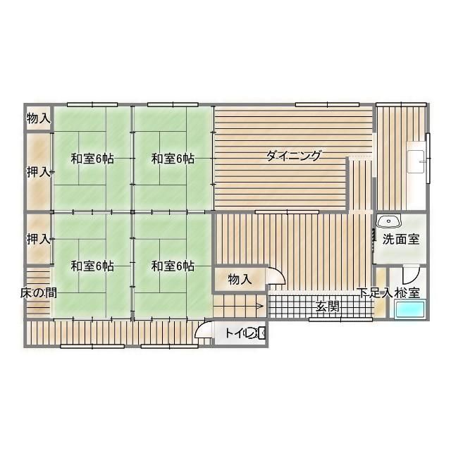 1945 Timber 5DK House on 417 sqm Land in Shibukawa, Gunma - Thumbnail 2