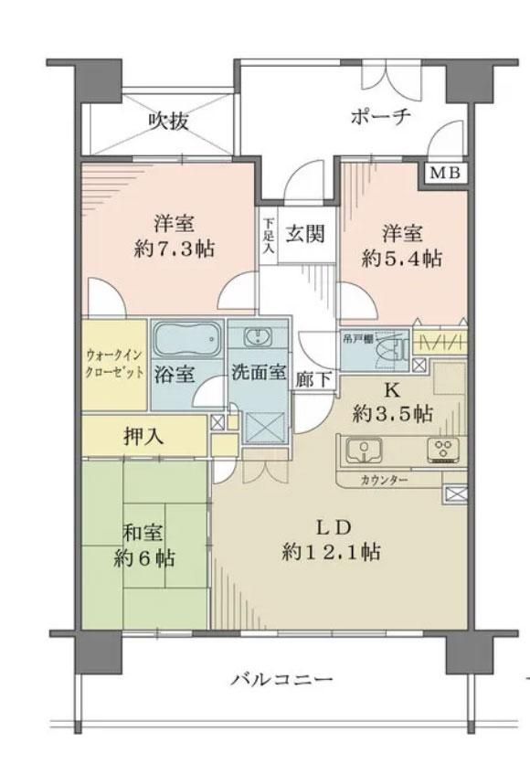 3LDK Apartment for Sale in Miyakojima, Osaka - 76.83 sqm - Thumbnail 2