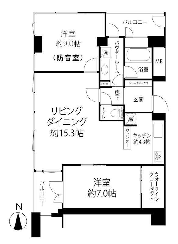 2LDK Apartment in Nishi Ward, Osaka - 19th Floor, Pet Friendly - Thumbnail 2